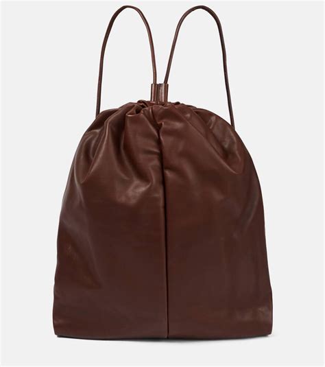 the row leather backpack dupe